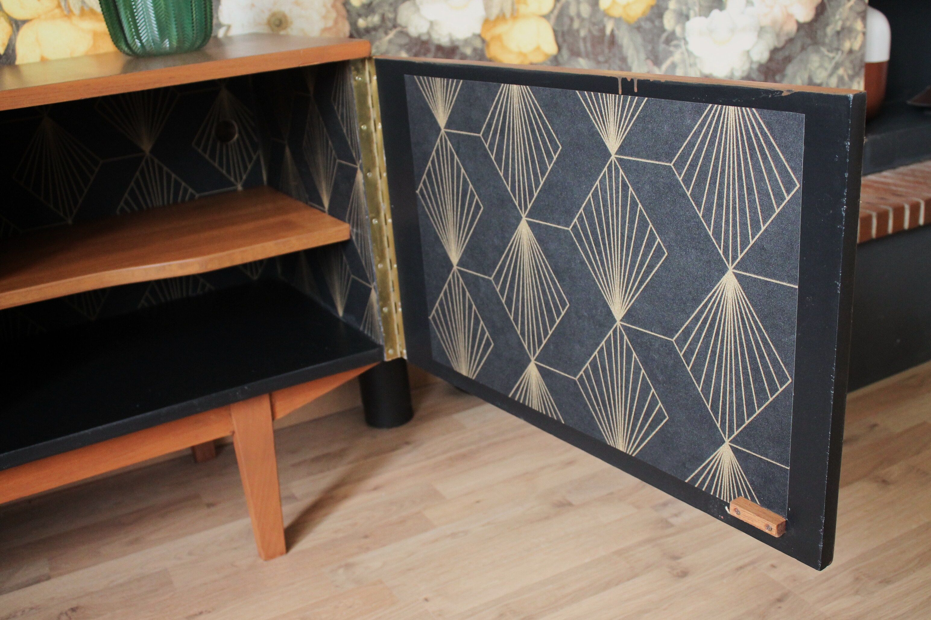 Teak sideboard, restored, 60/70