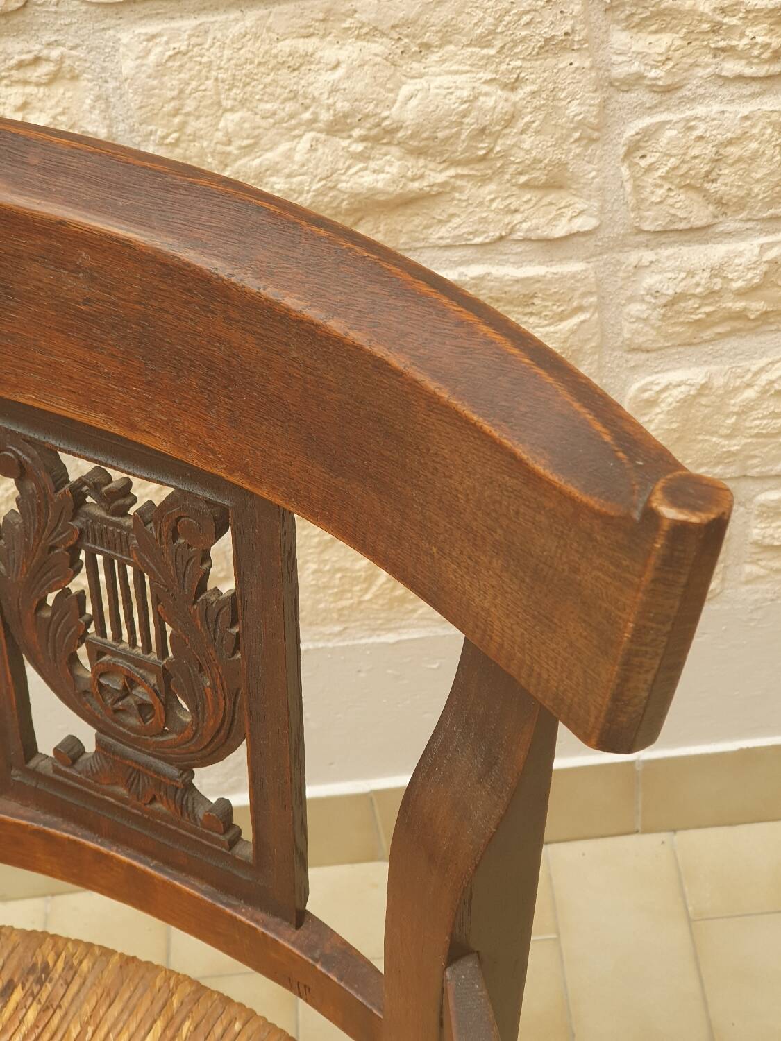 Directory straw armchair