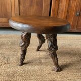 Round coffee table, vines