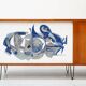 Alfred Hendrickx, Sideboard with Ceramic Art by Willy Meysmans