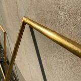 Old frame in gilded wood patina gold leaf