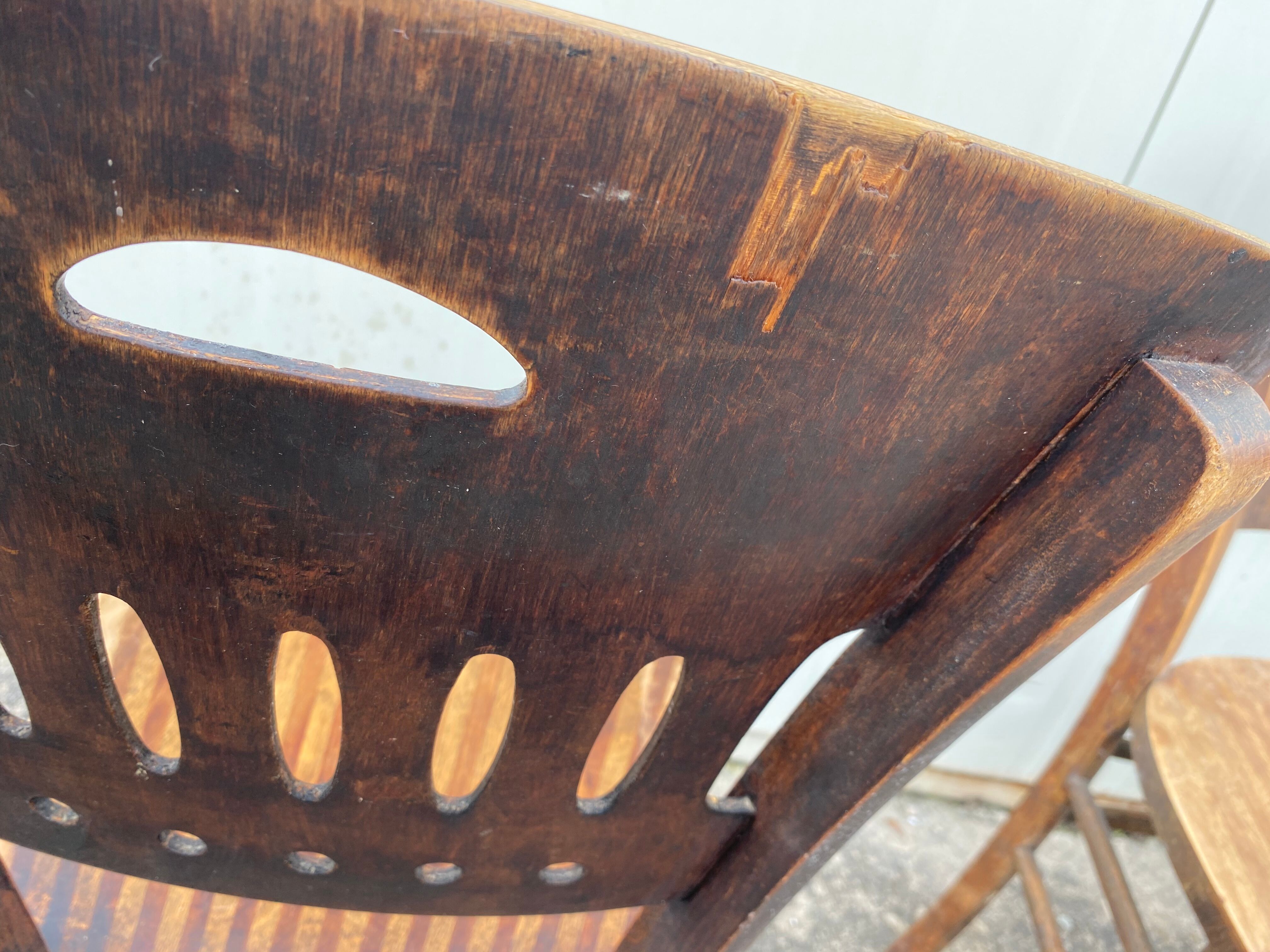 Set de 12 chaises bistrot luterma 1920
