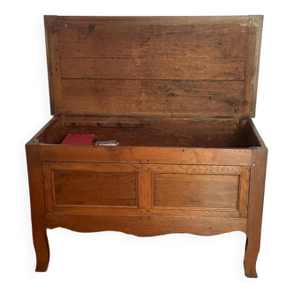 Solid oak chest