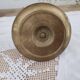 Hand candle holder called cellar rat in solid brass