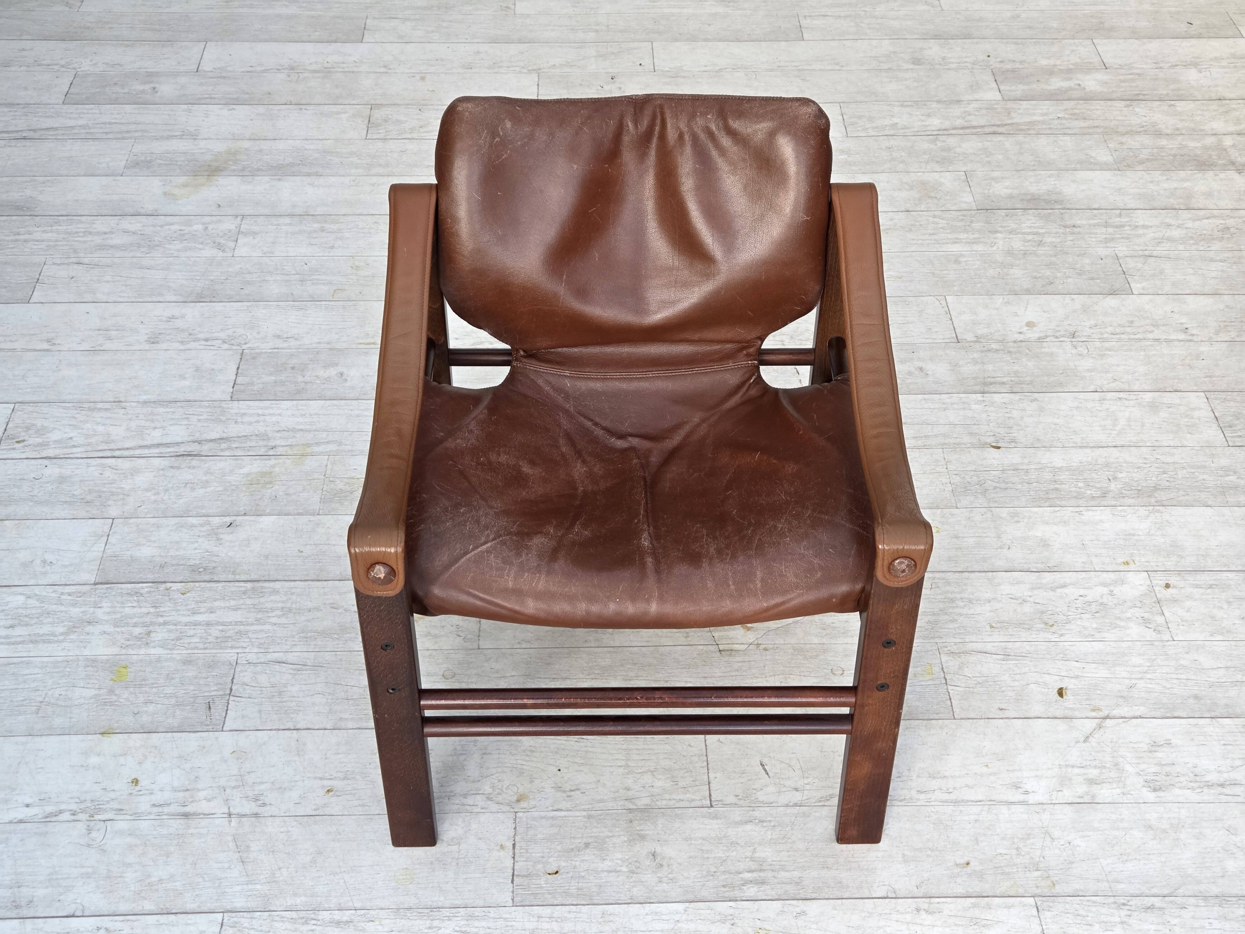 1970s, Danish armchair model "Safari" by Skippers Furniture.