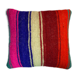 Vintage turkish kilim cushion cover 40 x 40 cm