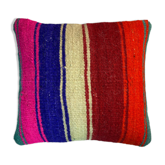 Housse de coussin kilim turc vintage 40 x 40 cm