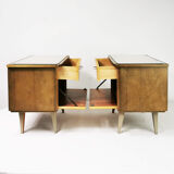 Pair of bedside tables, origin Germany, 1960s