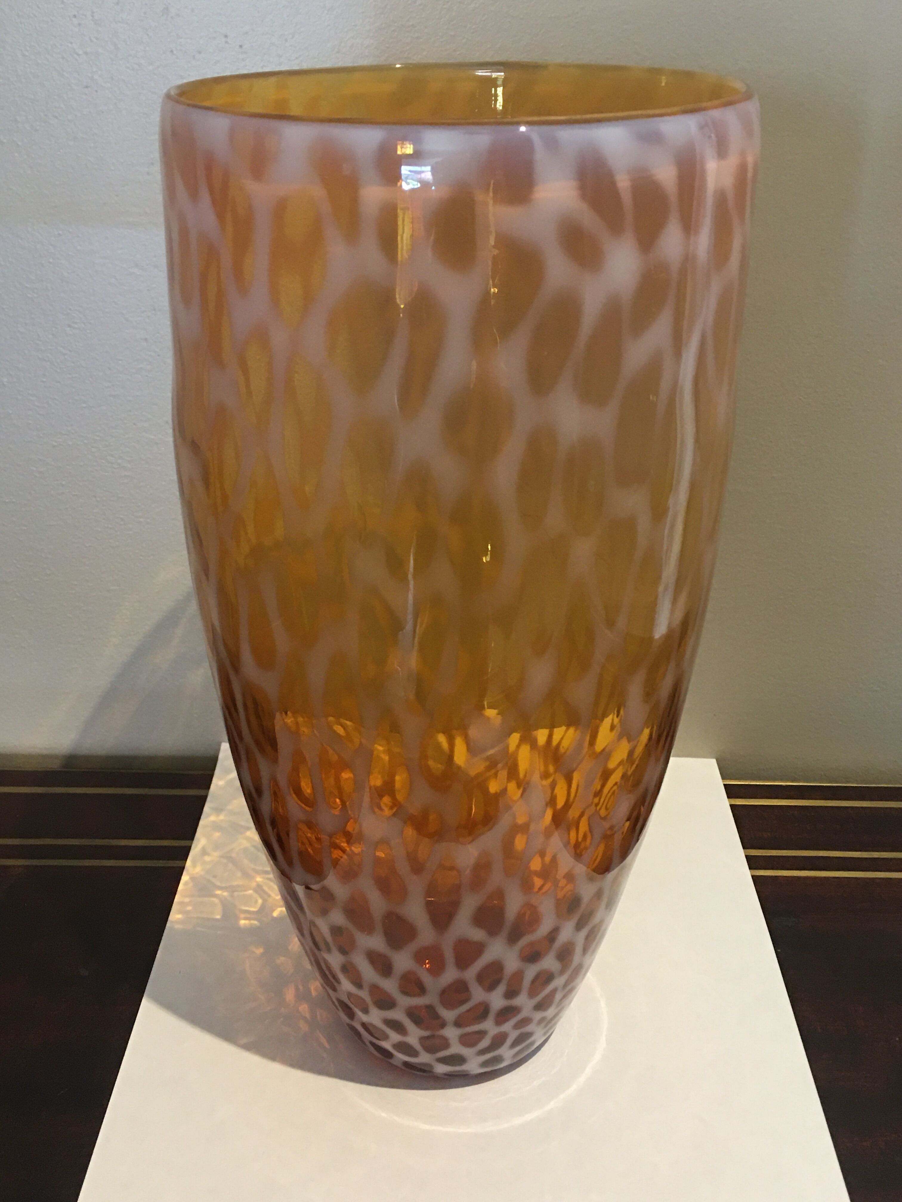 Blown glass vase