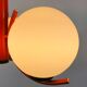 Richard Essig orange chandelier with opaline glasses, 1970