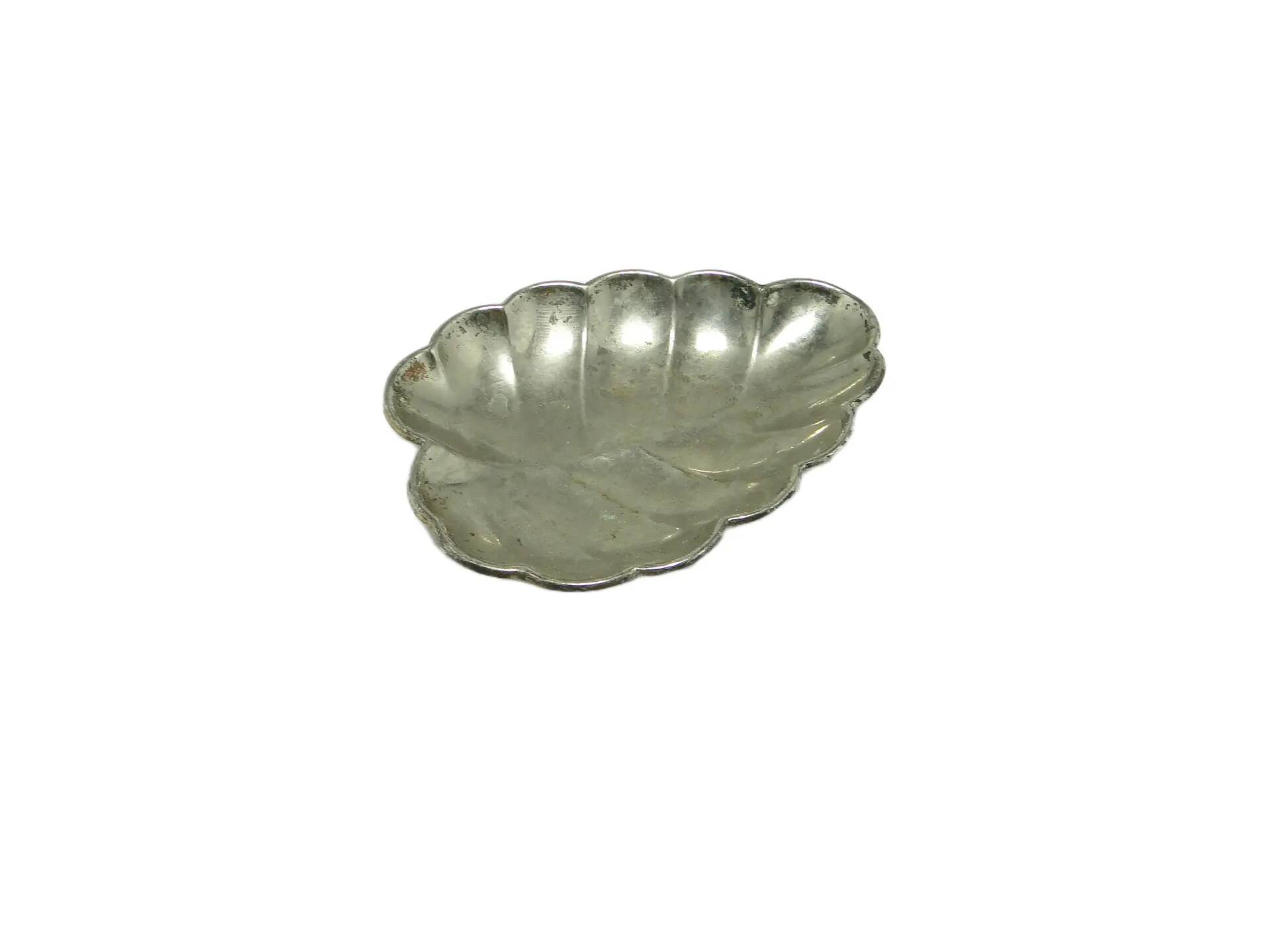 Scandinavian platter, silver-plated brass, Denmark, 1970s.