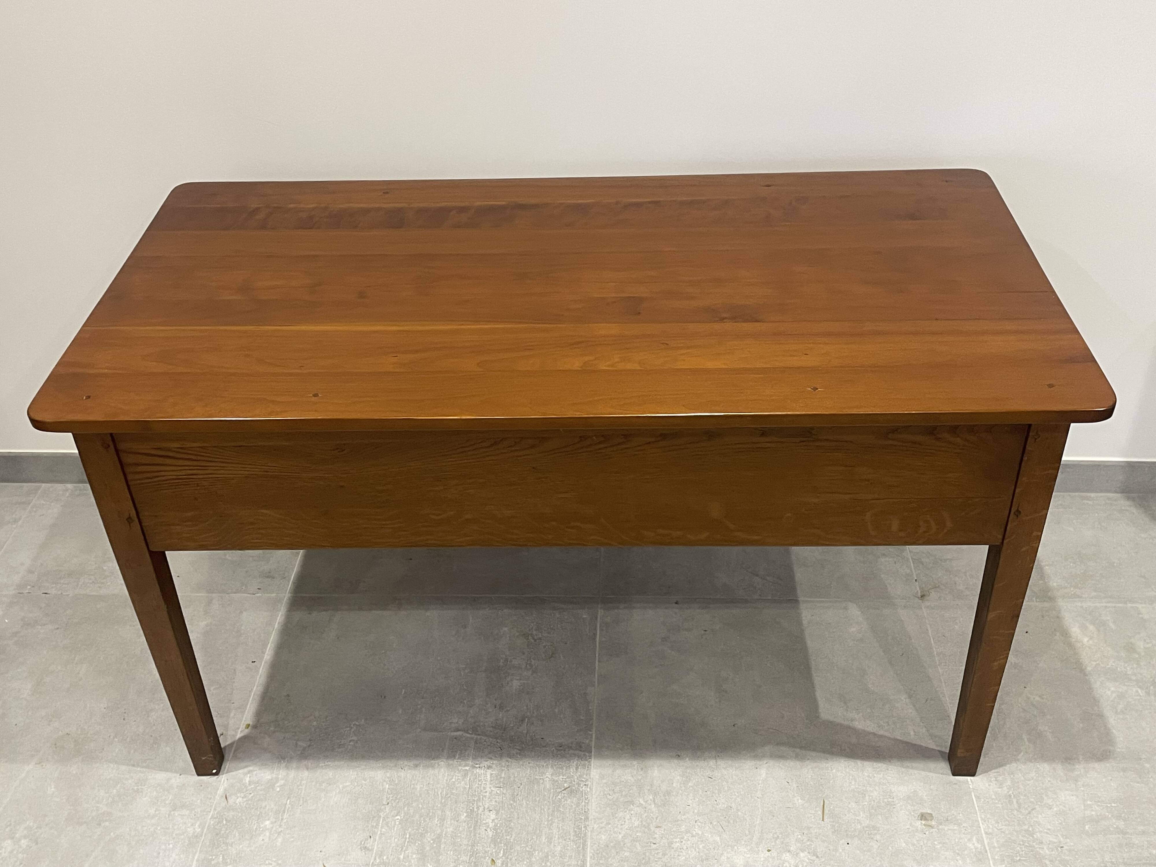 Beautiful natural wood desk from Chez Grange