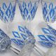 6 verres à eau VMC Reims Arlequin bleu
