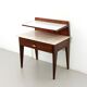 Vintage Single Nightstand with Glass and Marble Shelves, Italy