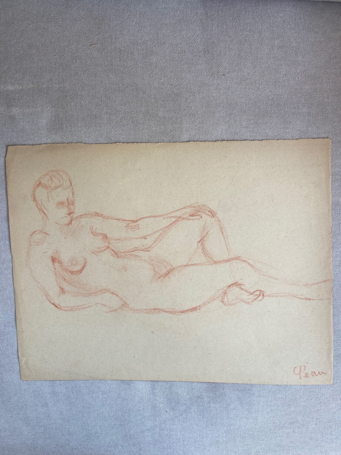 Female nude drawing