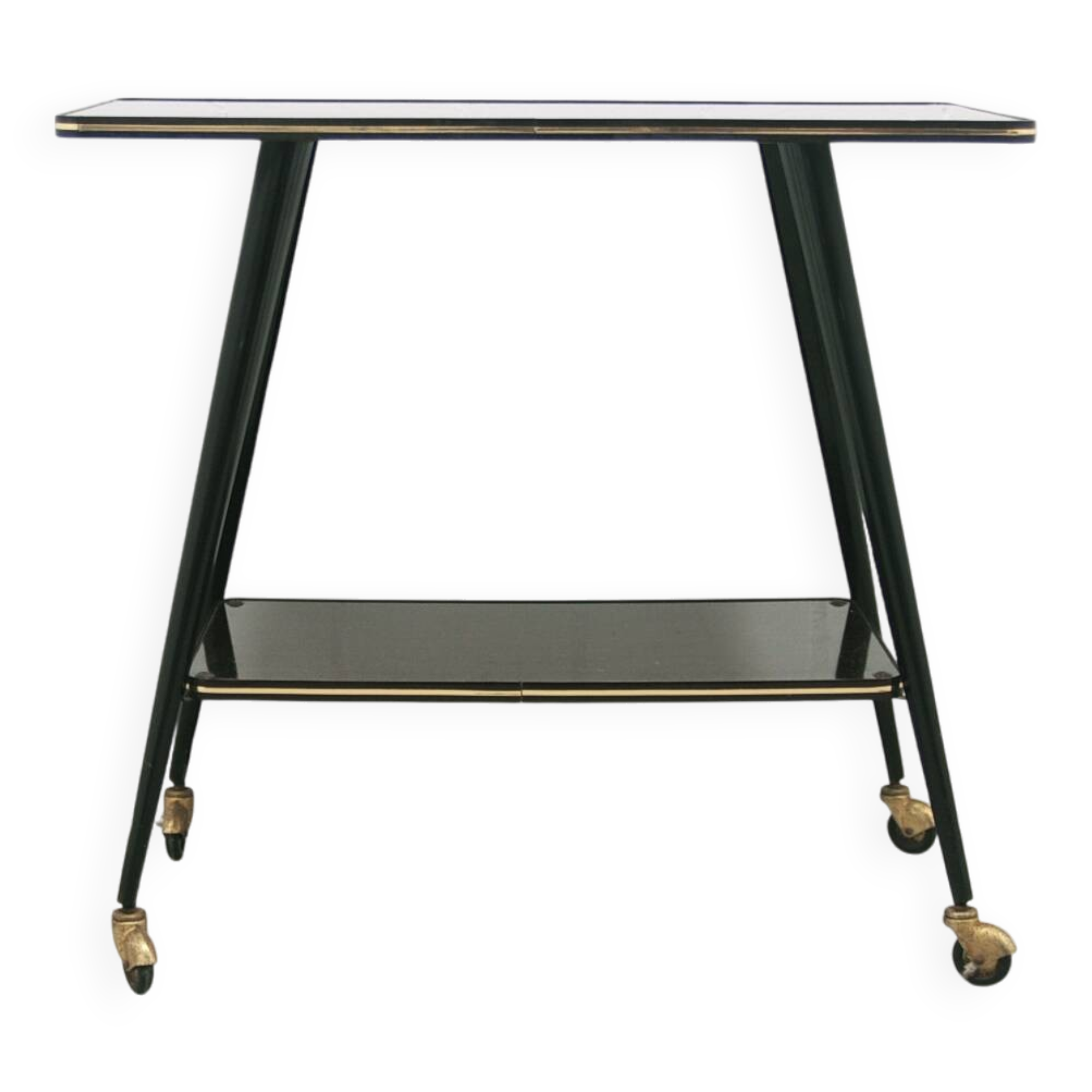 chariot vintage noir et or