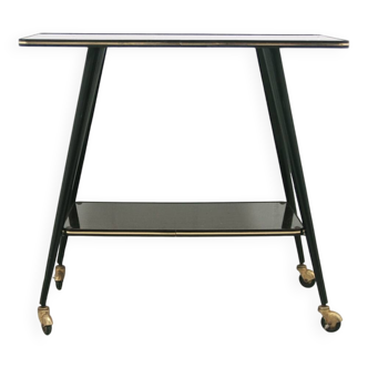 black and gold vintage trolley