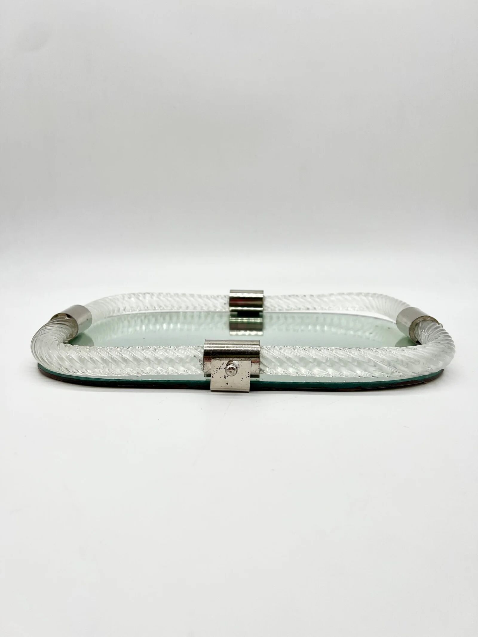 Venetian "dishcloth" mirror in Murano glass, 1960s