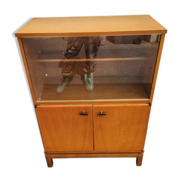 Glass-fronted buffet design by Marcel Gascoin, Alvéole Edition, 1950s.