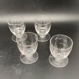 Verres à digestifs ou alcools forts sur pieds Motif ciselé – MPM0524X7