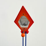 Red desk lamp by lungean & pellmann for brilliant leuchten germany, 1980