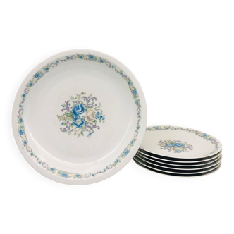 Dessert service Porcelain art, gold cup of good French taste