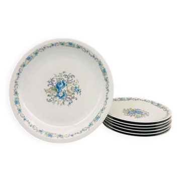 Service à dessert Porcelaine d’art, coupe d'or du bon goût français