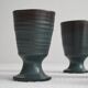Set von 4 holländischen Mid Century Studio Pottery Bechern
