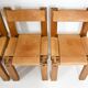Set of 6 "S11" dining chairs by Pierre Chapo, 1966