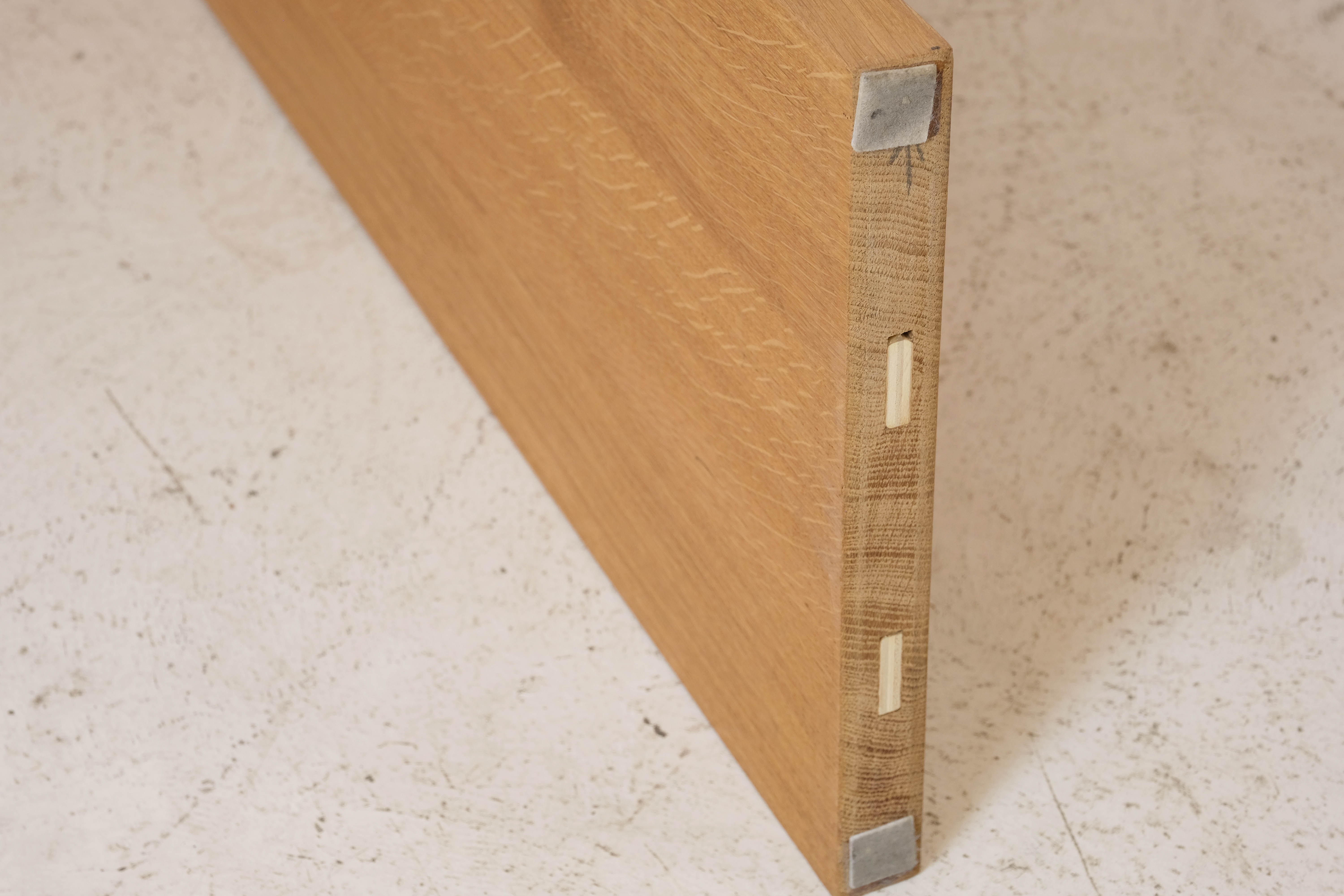 Modern solid oak wall console