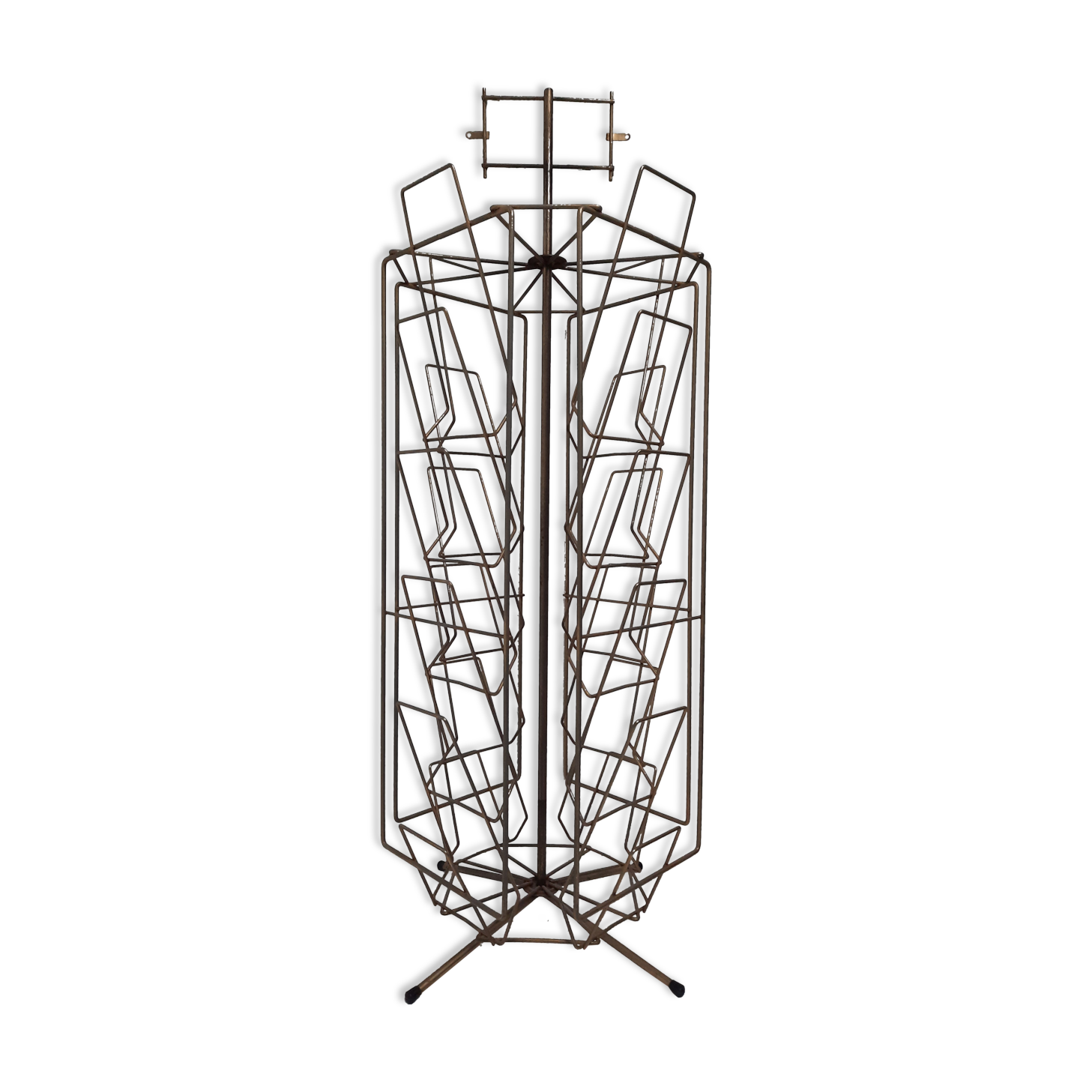 Vintage metal turnstile display