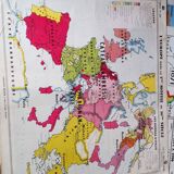 Geographic map cabinet