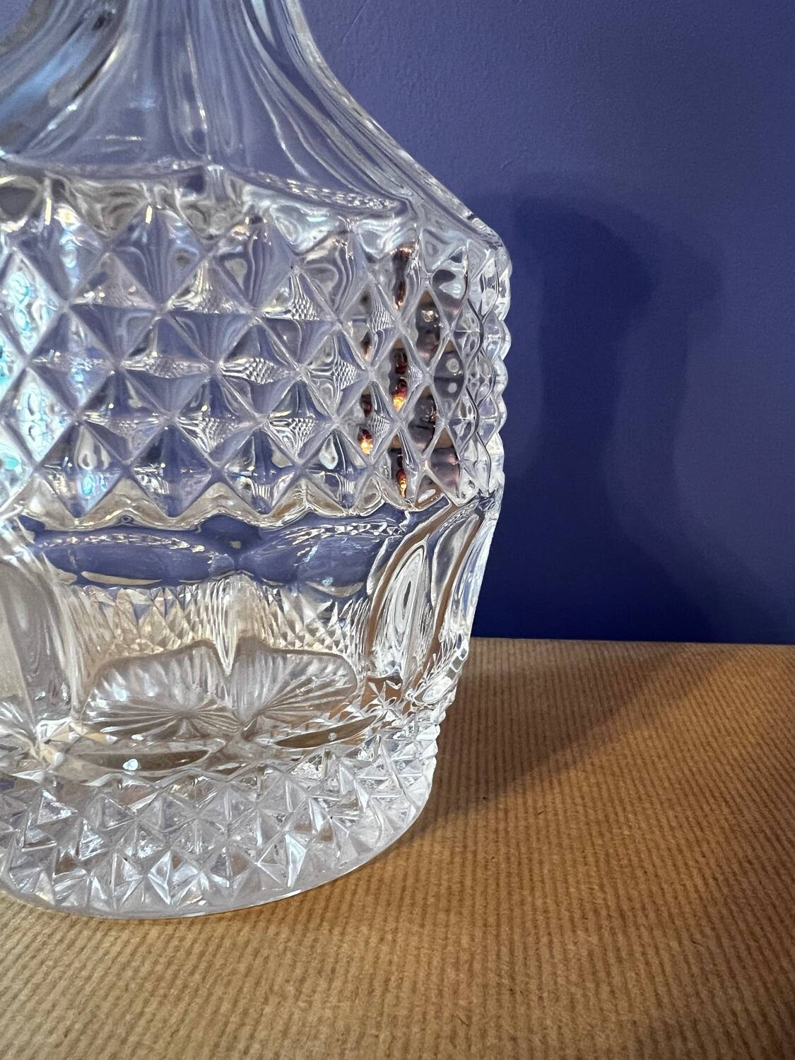 1940s crystal carafe