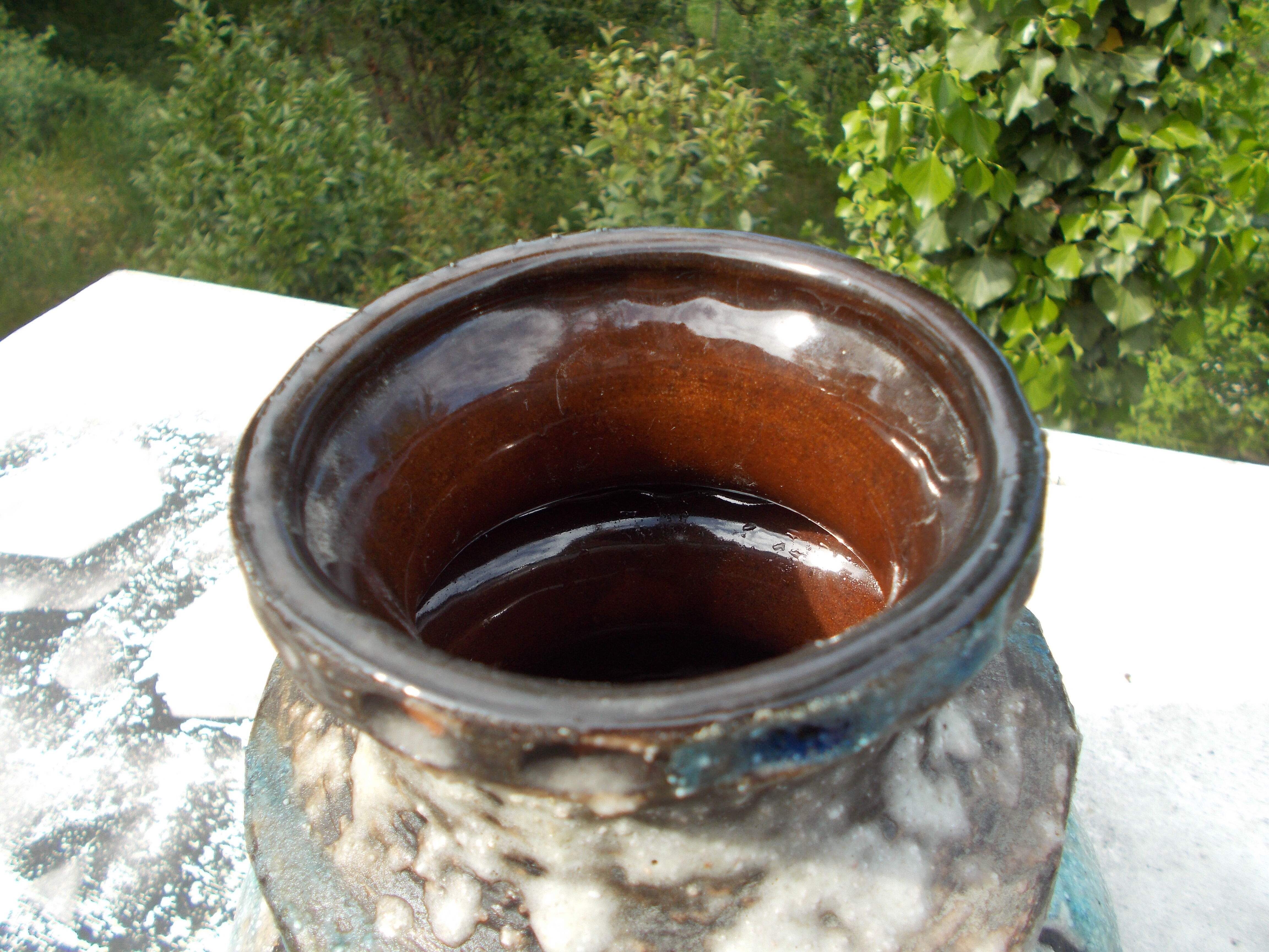 Vintage ceramic vase West Germany Fat Lava
