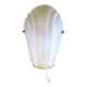 Frosted glass wall light in Art Deco style from the 1980s.
