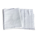 Drap 2-seater MG linen at the end of the triple-scale - open squares