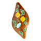 Vintage floral dish, Sarreguemines fruit bowl