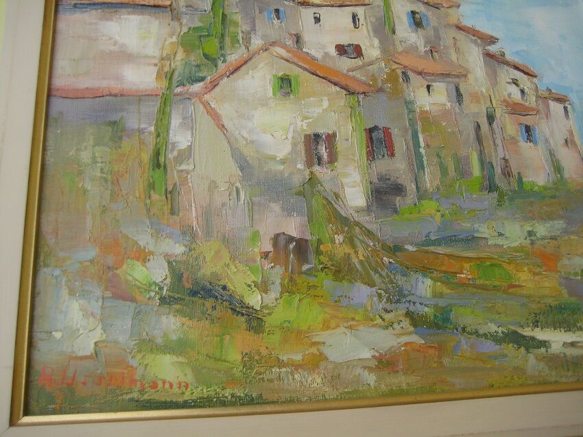 Oil on canvas signed usselmann