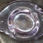Vintage glass catchall in a very original shape.
