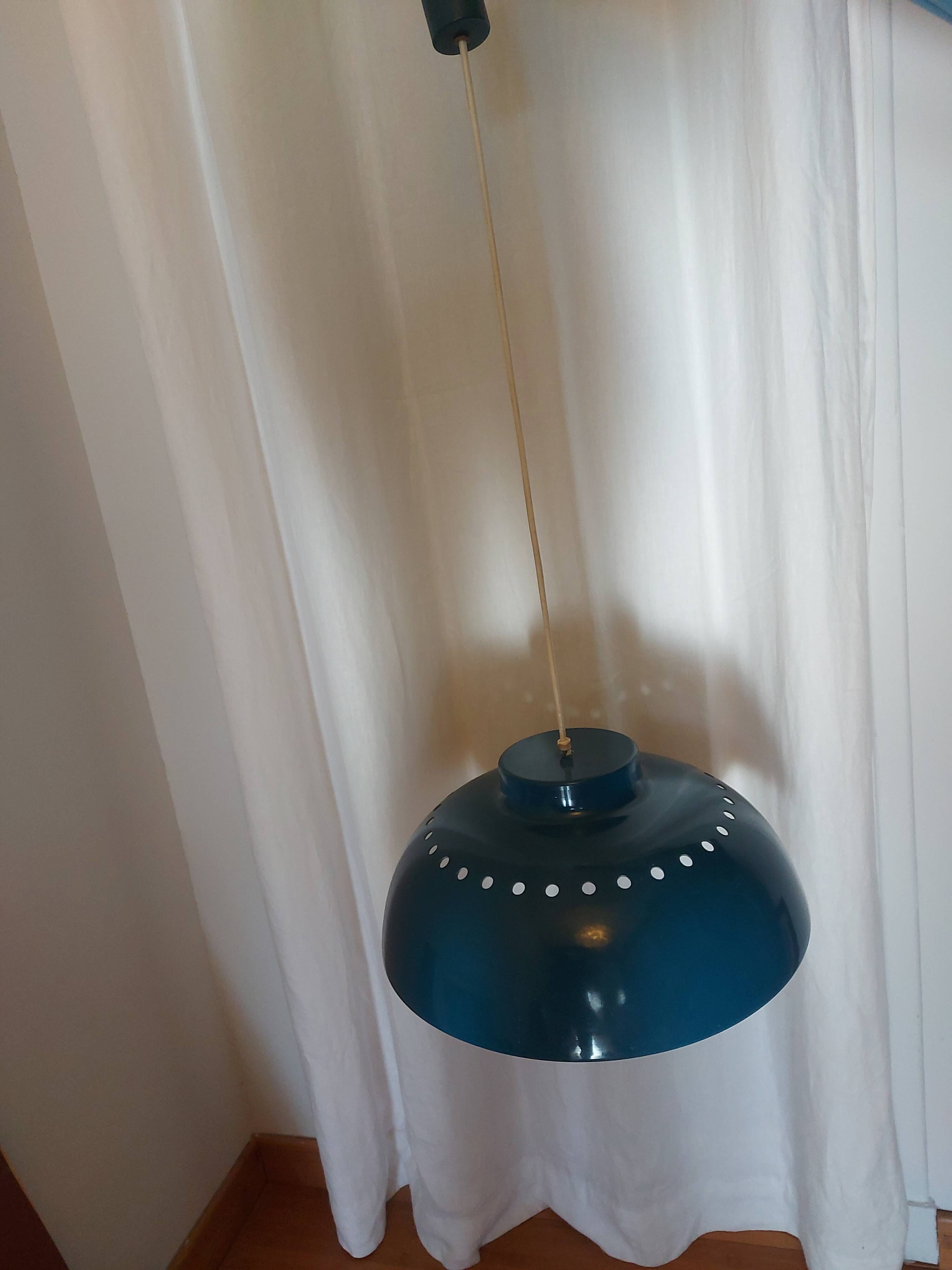 Metal pendant lamp Delmas 60's