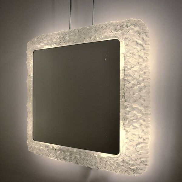Miroir lumineux rétro-éclairant en lucite,1960