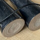 Pair of marble lamps 1980.