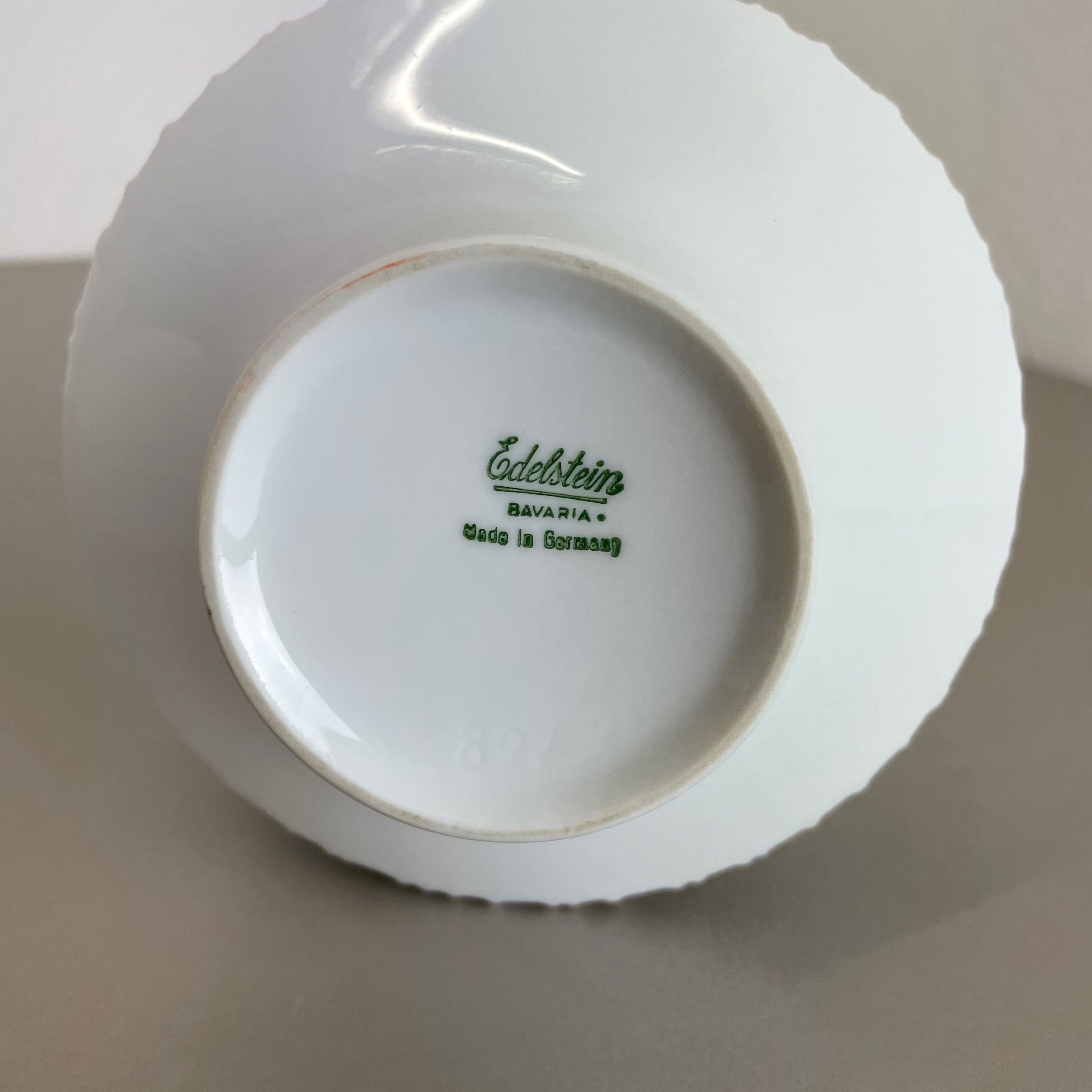 Set of 2 OP Art Biscuit Porcelain Vases by Edelstein Bavaria, Germany, 1970s