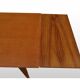Table expandable Scandinavian vintage 1960 teak