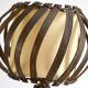 Louis Sognot bedside lamp in vintage rattan 1950
