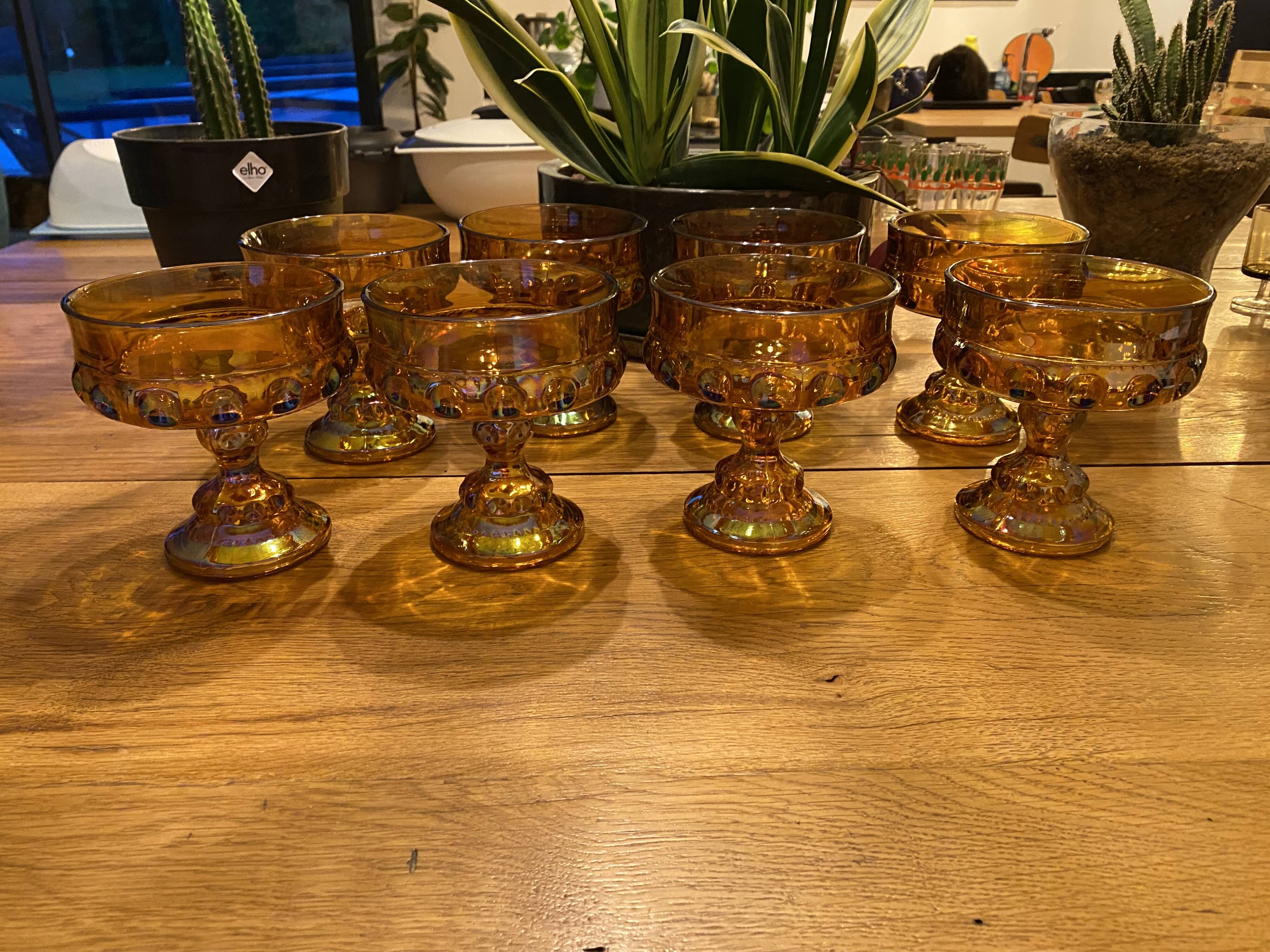 Carnival glass cup