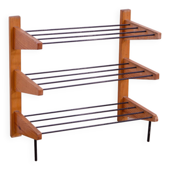 Midcentury shoe rack, 1960´s, Czechoslovakia