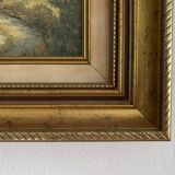Tableau huile sur toile peinture provençale signée