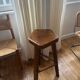 High stool in elm by Olavi Hanninen