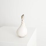 Swedish Mid Century White Vase by Hans Hedberg, 1950s